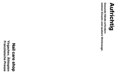 Informatives, werbliches Design mit einfachem Text