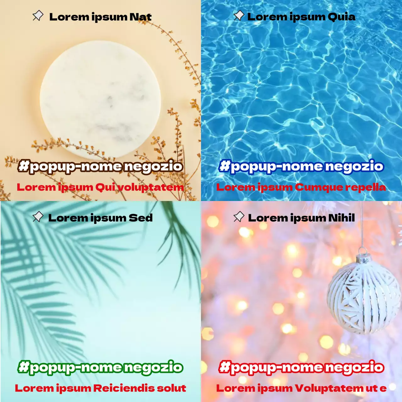 Proposta di layout di marketing virale di tendenza in viola e avorio