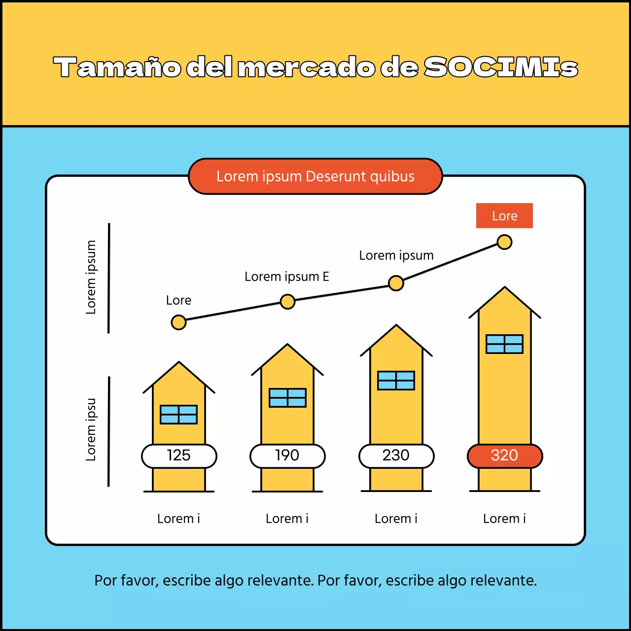 Una sencilla guía amarilla y azul claro para invertir en REIT inmobiliarios