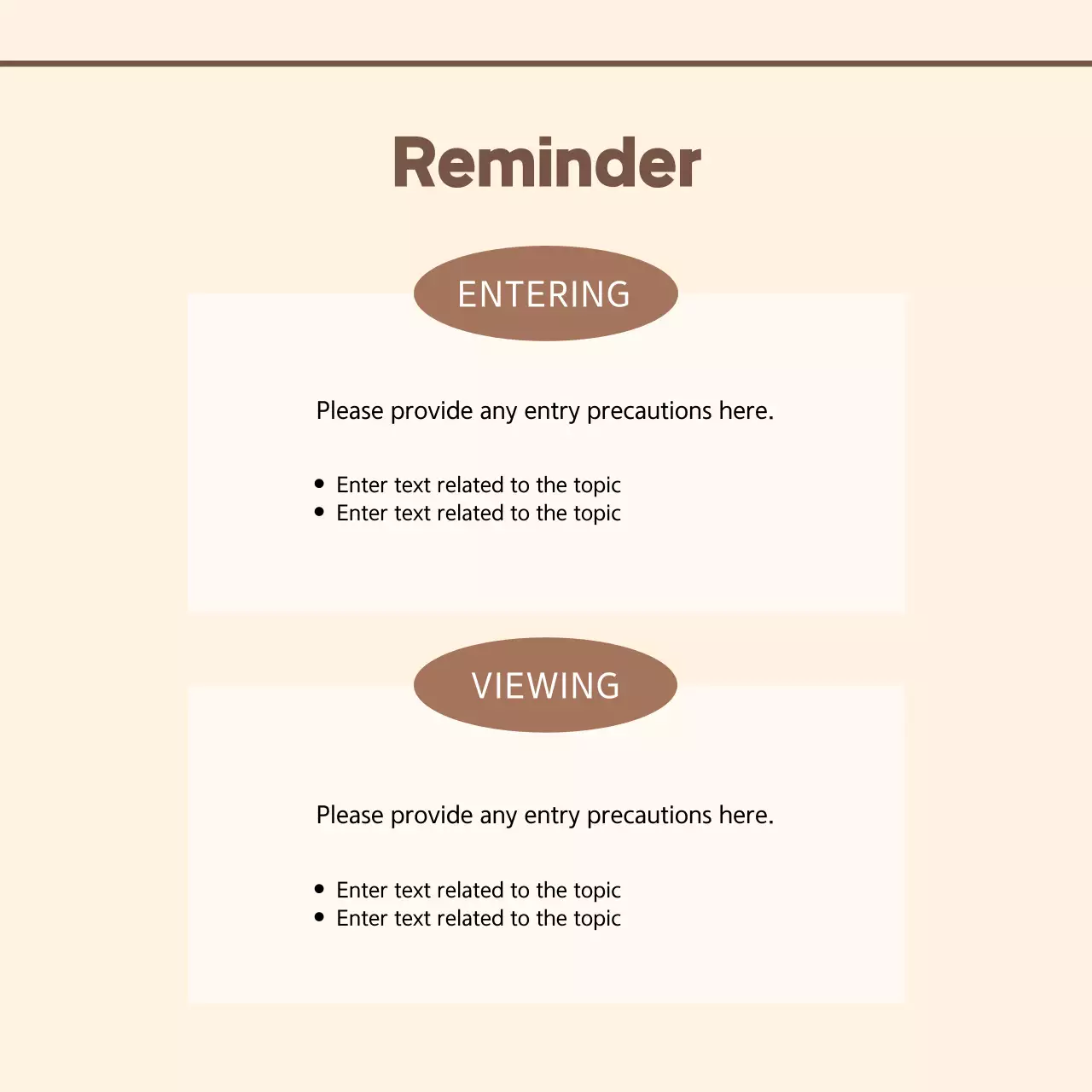 Beige Modern Visitor Guide Social Media Post