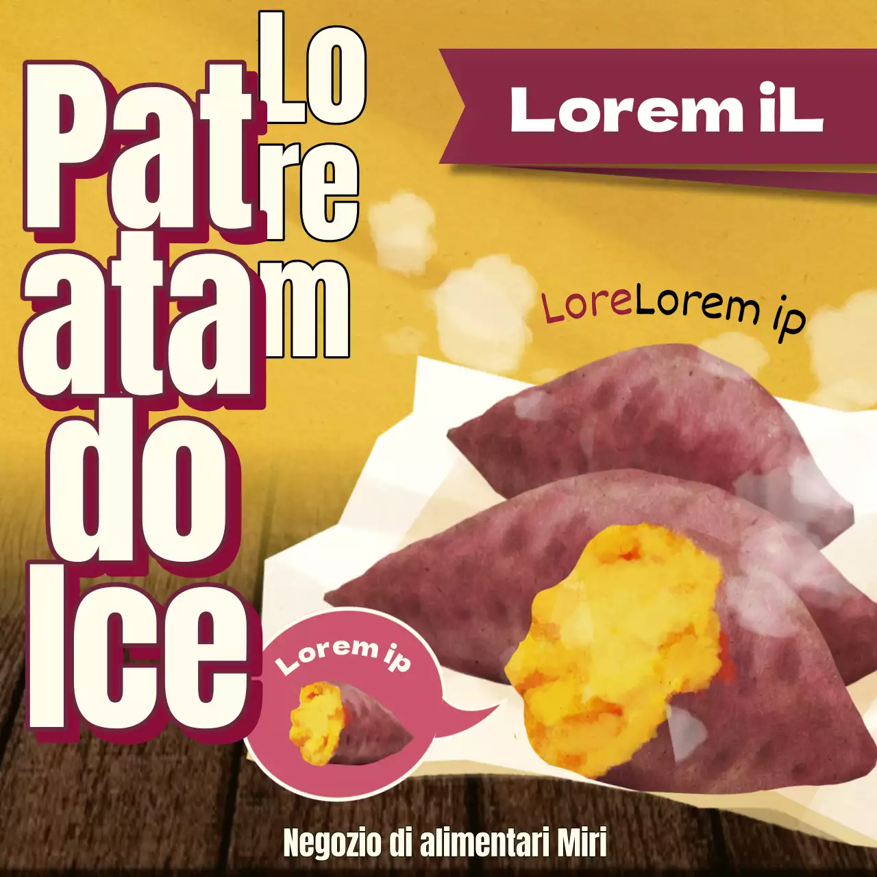 Promuovere la patata dolce gialla, simpatico spuntino invernale