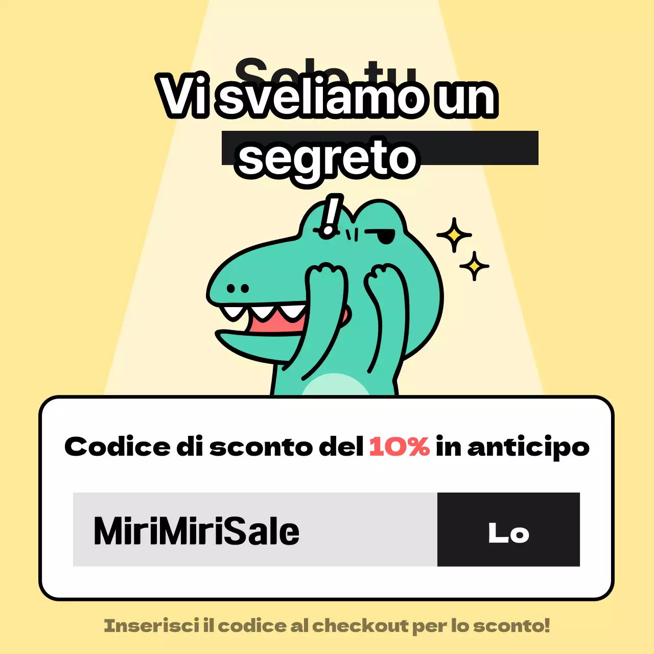 Annunci di Argo, un personaggio kitsch con uno sfondo di menta