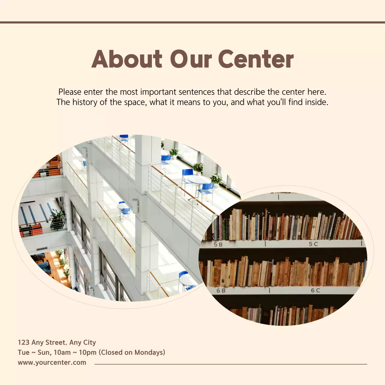 Beige Modern Visitor Guide Social Media Post