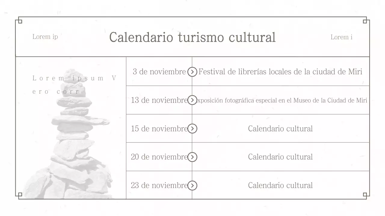 Revista marrón y sencilla de cultura y turismo