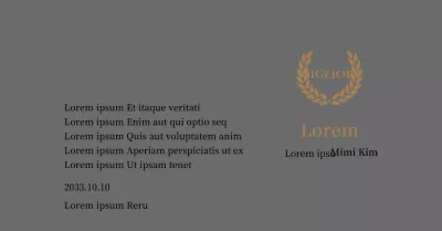 Lussuosa targa di ringraziamento con alloro e timbro in oro