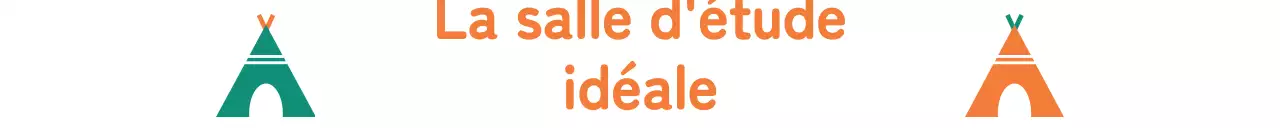 Papier à lettres mignon avec deux couleurs contrastées et des illustrations de camp.