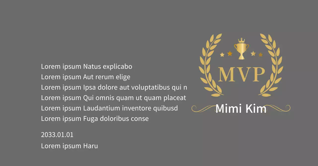 Meisterschaftsplakette mit goldenen Lorbeeren und Trophäe