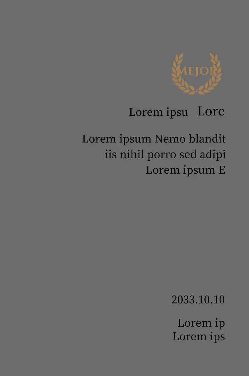 Lujosa placa de agradecimiento con laureles y sello dorados