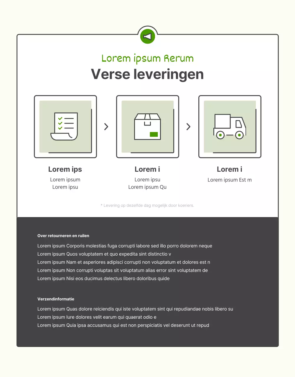 De verkoop van groene en chartreuse kolen bevorderen