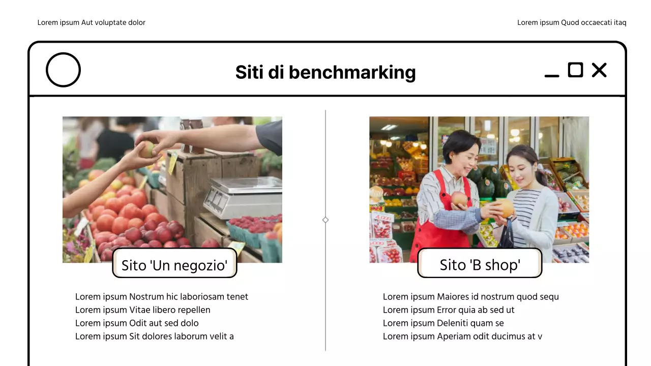 Una semplice pagina web in beige