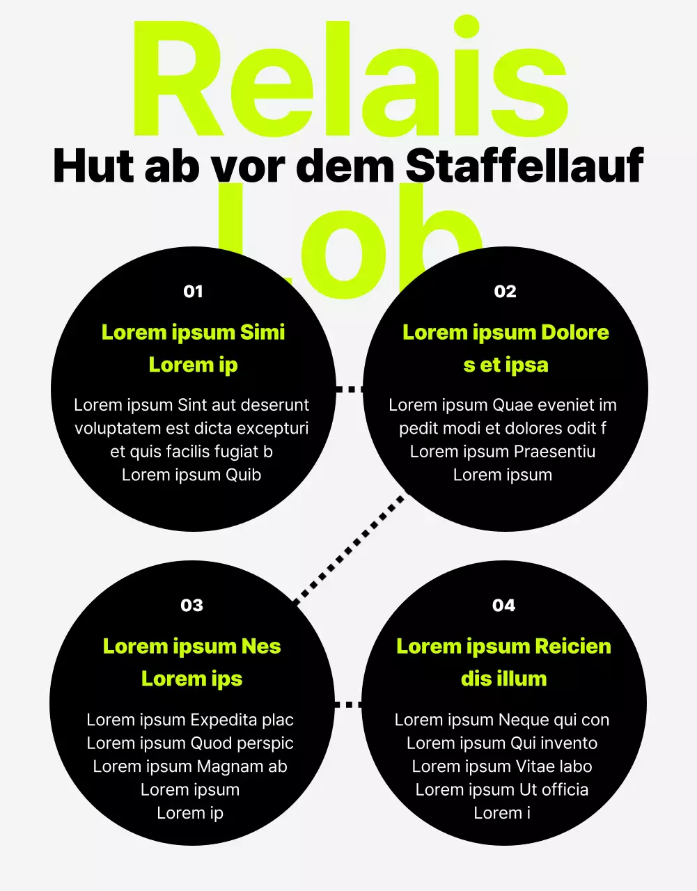 Ein trendiger interner Webzine-Newsletter mit lindgrünen Akzenten