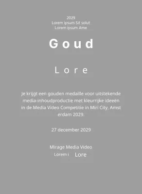 Winnende plaquettes voor een keurig wedstrijdconcept