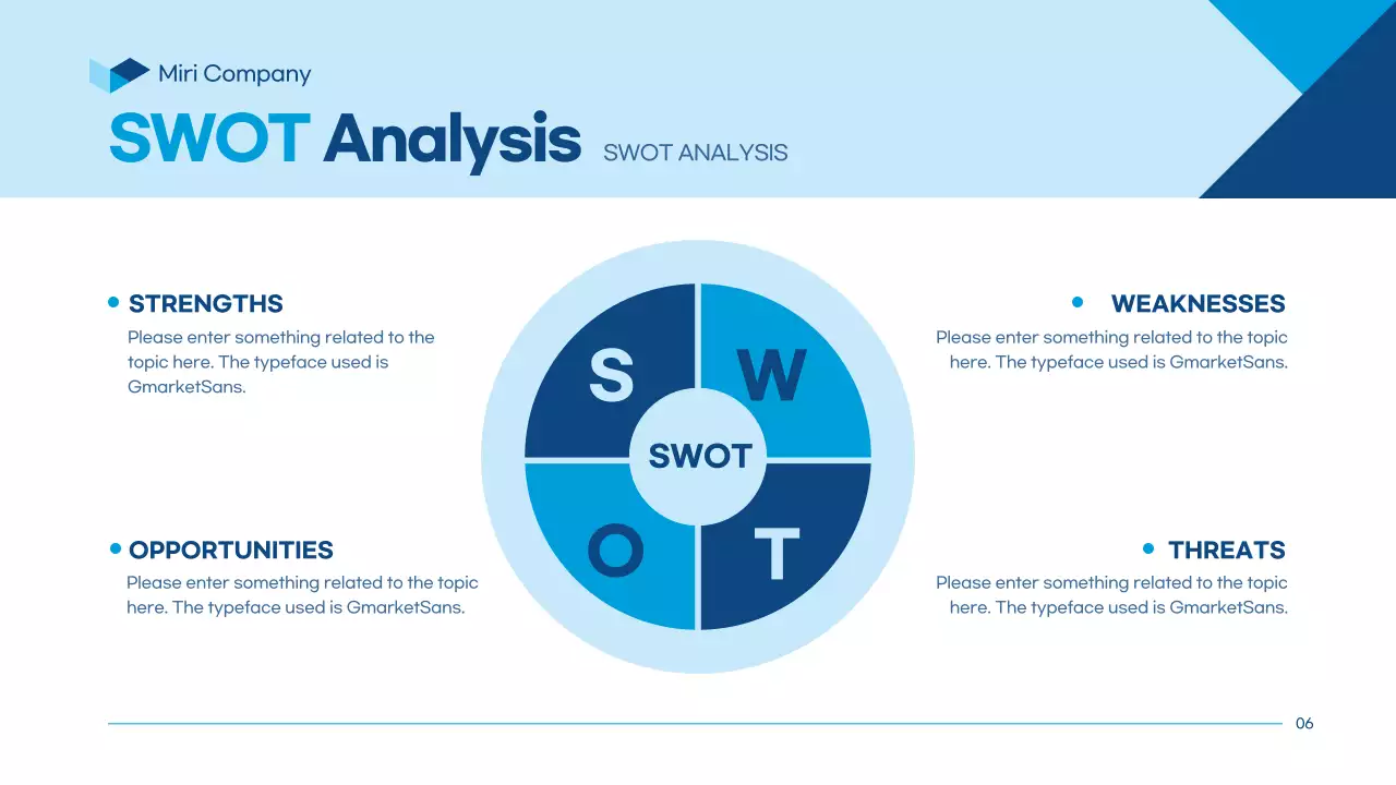 블루 모던 비즈니스 프레젠테이션