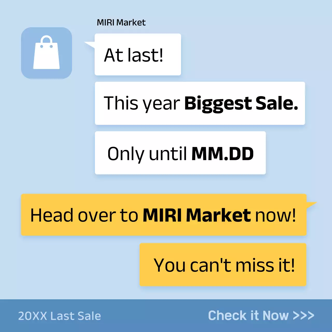 Blue Modern Sale Promotion Social Media Post