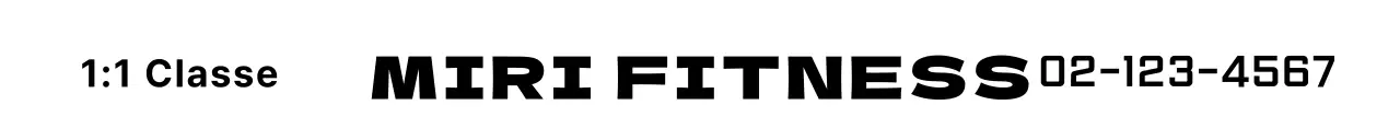 Promouvoir le logo de votre texte sur le fitness dans un style simple et épuré