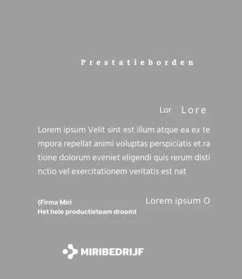 Een eenvoudige witte plaquette met je bedrijfslogo