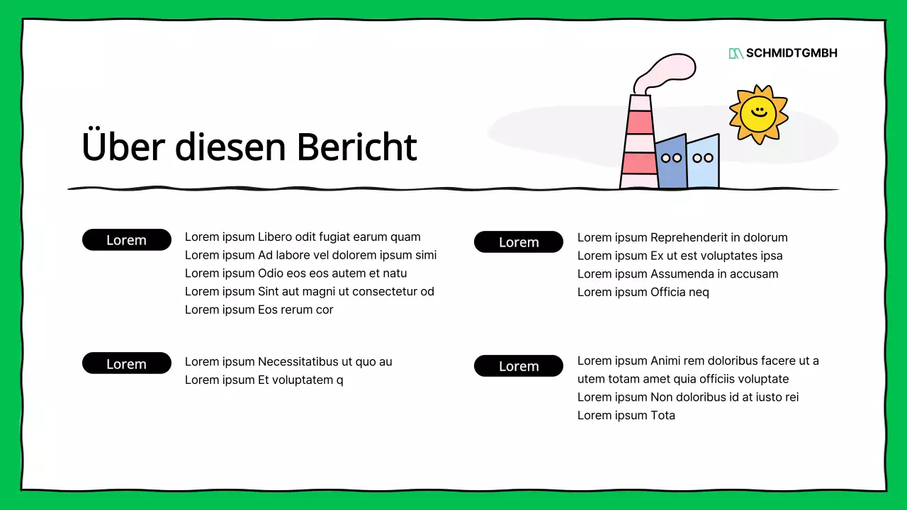 Kitschige ESG-Unternehmensberichte in Grün