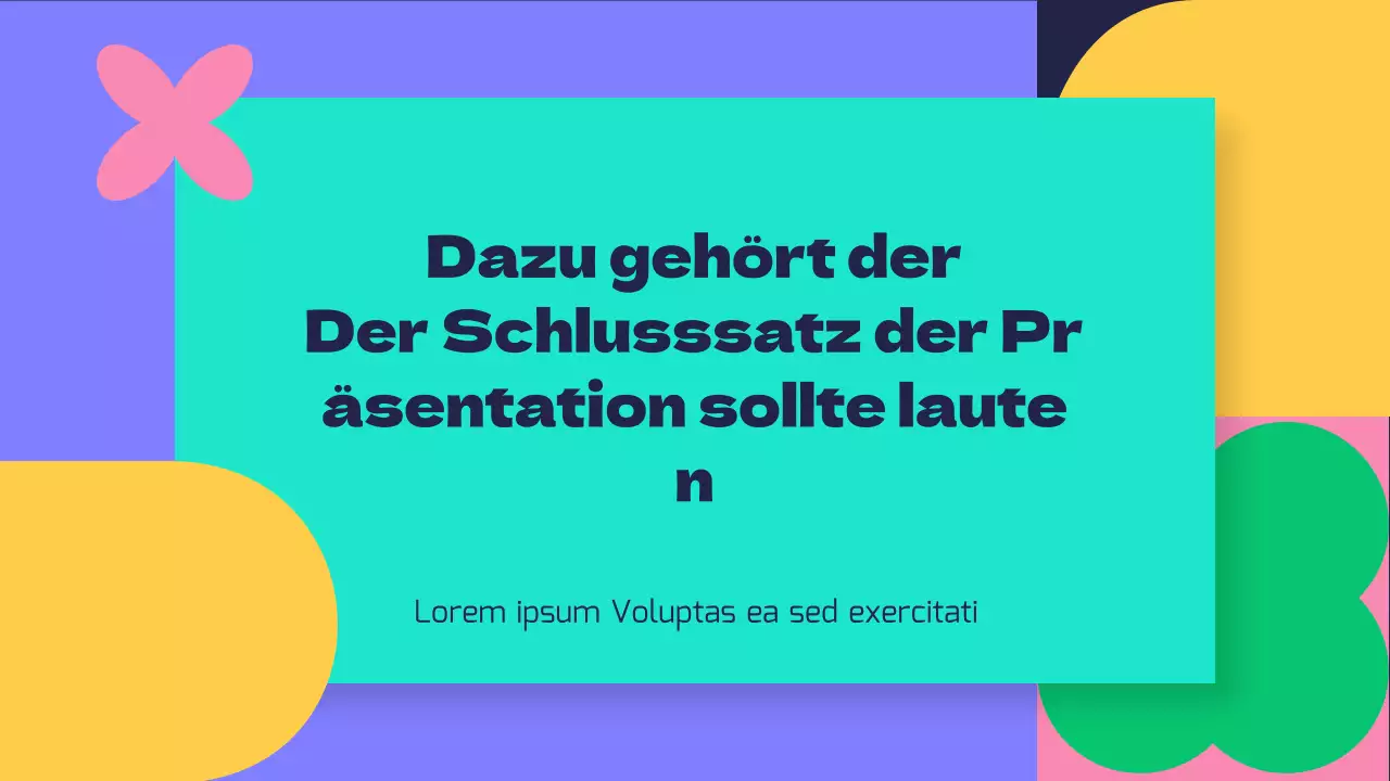 Kitschig gemusterte lila und mintfarbene Hintergrundpräsentation
