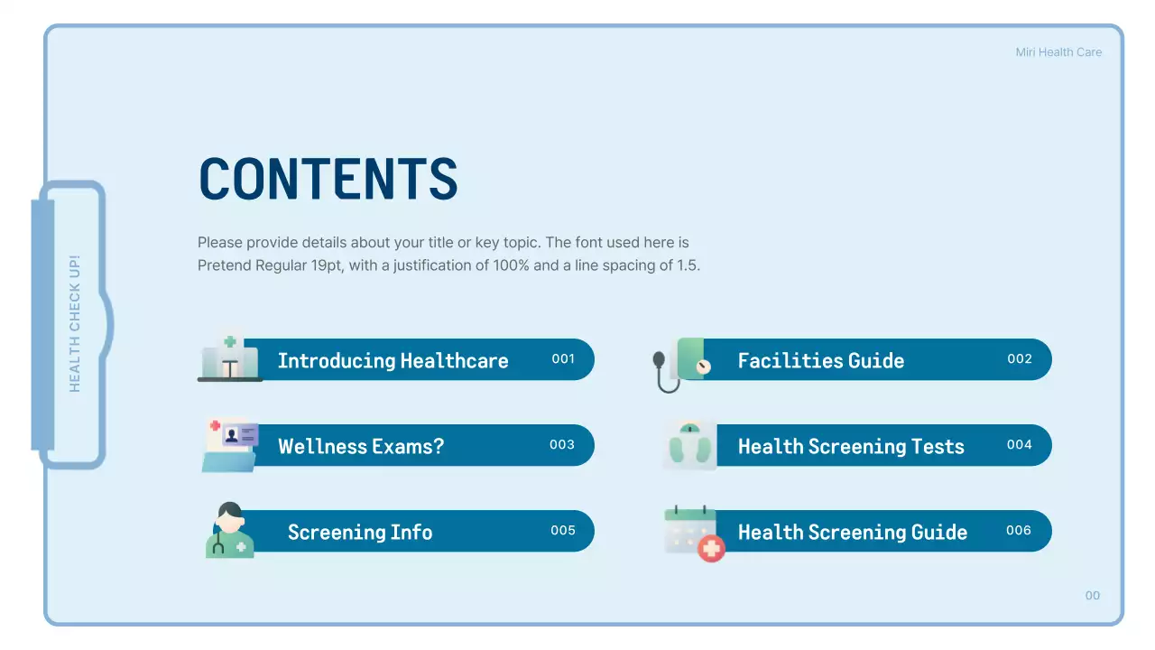 Blue Modern Health Guide Presentation