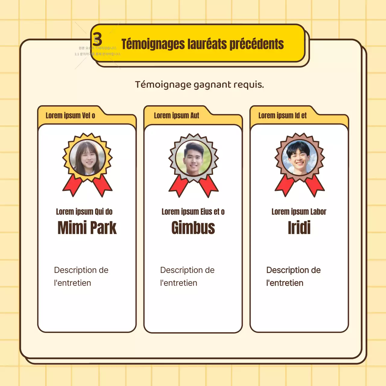 Un guide pour faire apparaître les listes de concours en jaune