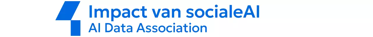 Huisstijl met een vierkant logo en Engelse tekst