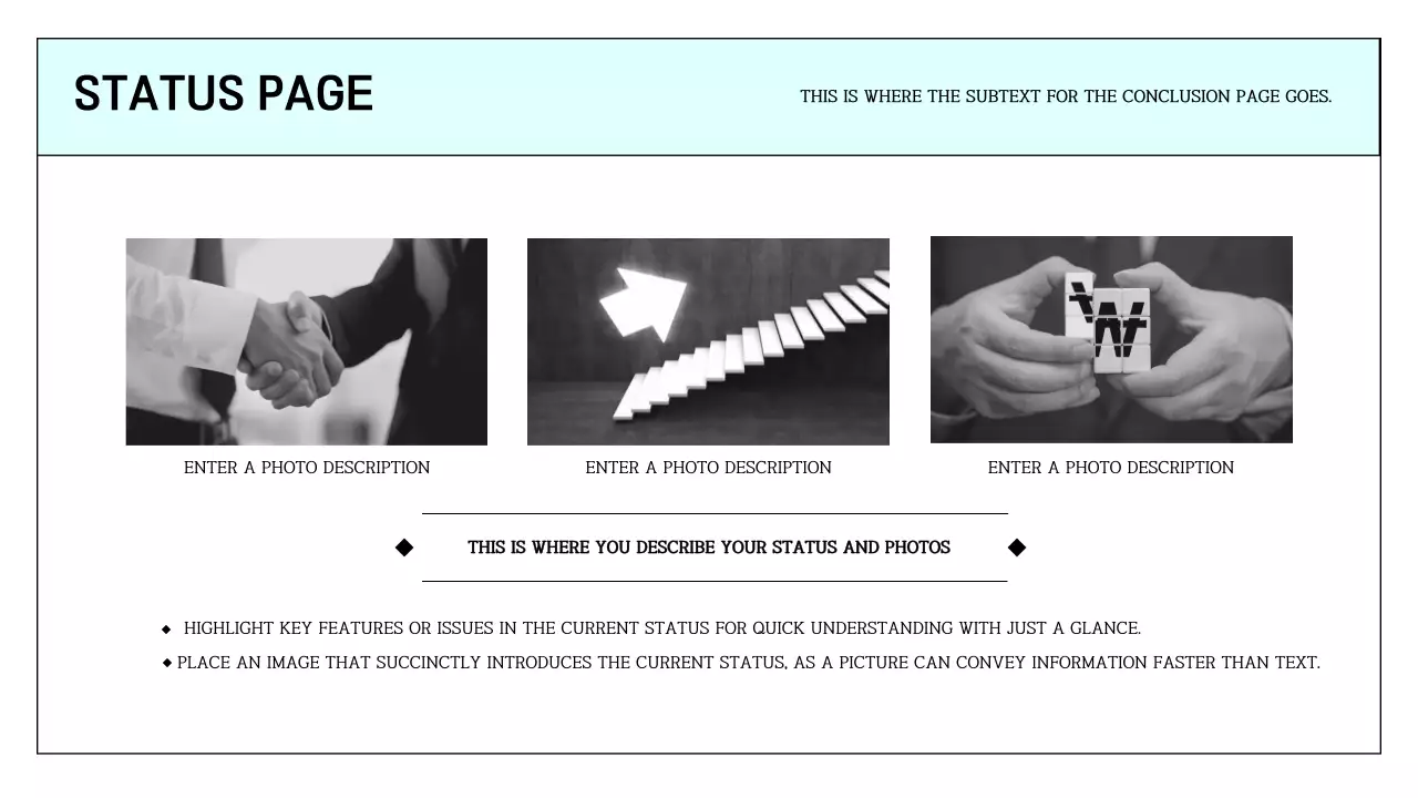 A simple printable report in light blue and chartreuse