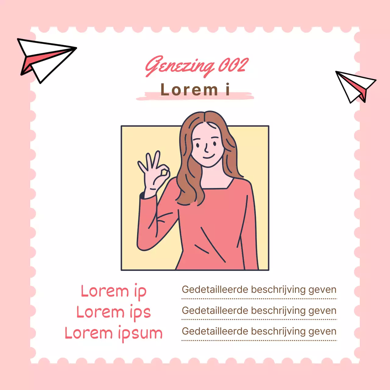 Promoot het klassieke gele en roze genezingscentrum Zorgencentrum