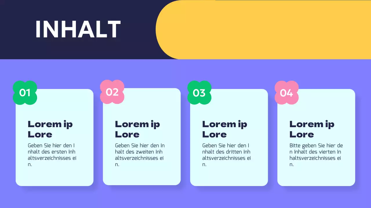 Kitschig gemusterte lila und mintfarbene Hintergrundpräsentation