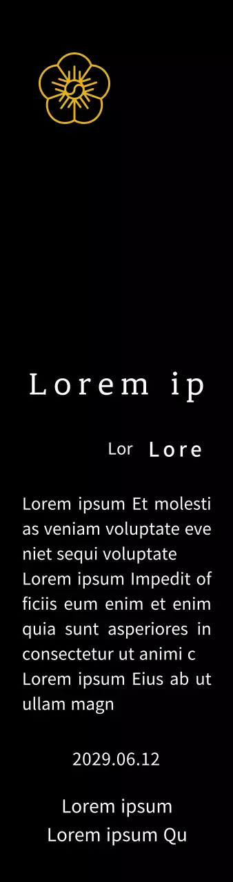 Targa di ringraziamento del concetto di inserzione di Line Flower