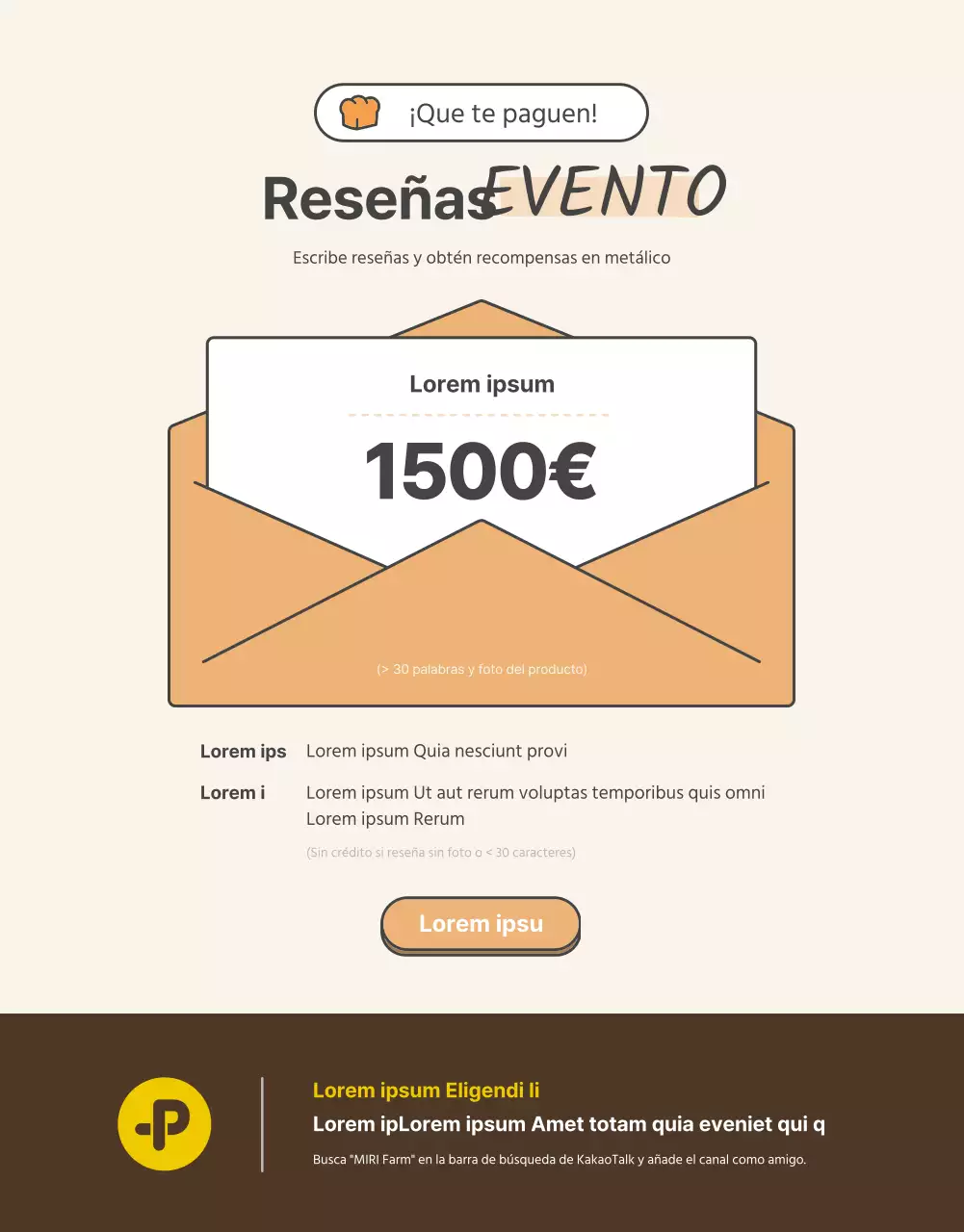 Promover la venta de un cuello básico de ganchillo naranja y beige