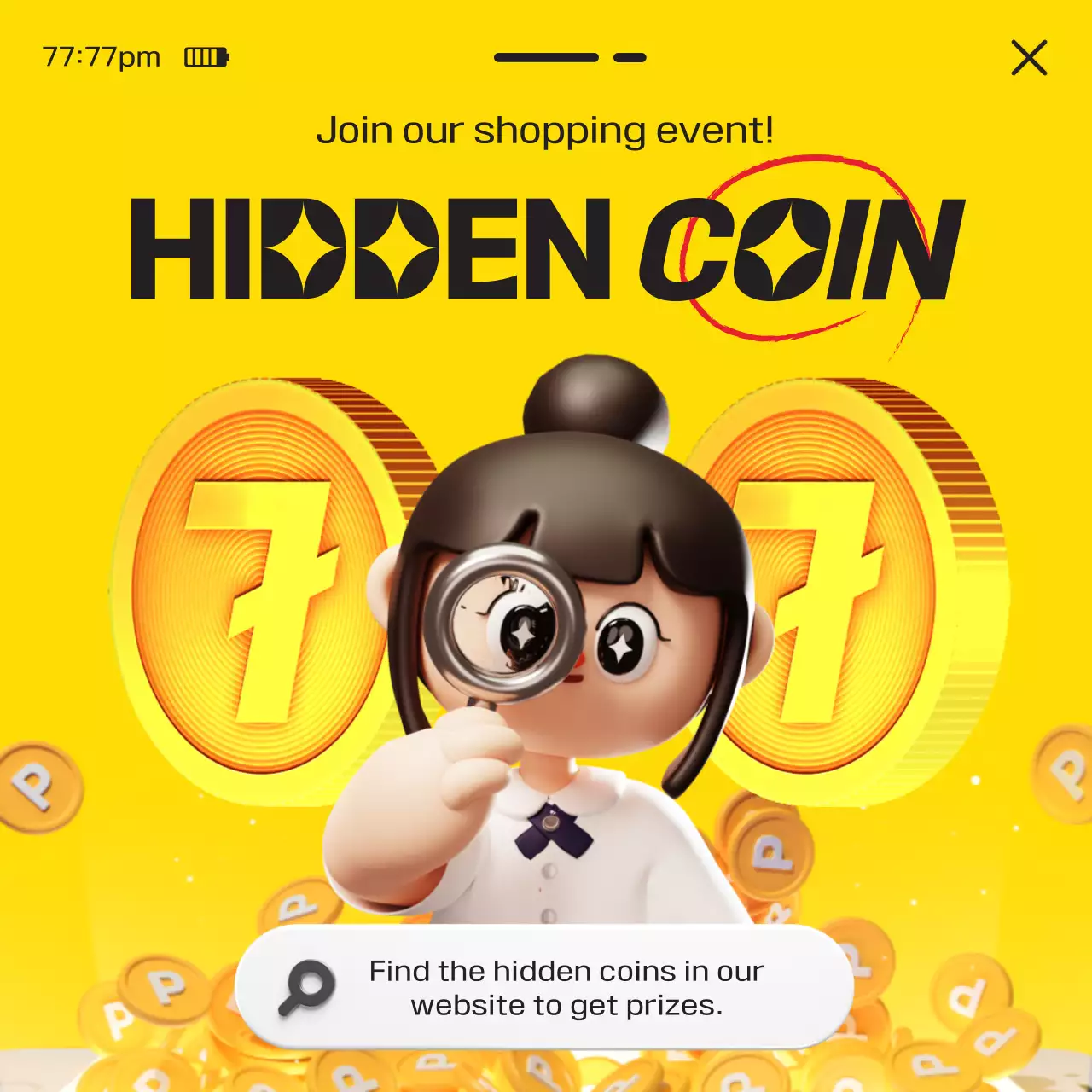 옐로우 트렌디 쇼핑 프로모션 소셜 미디어 포스트