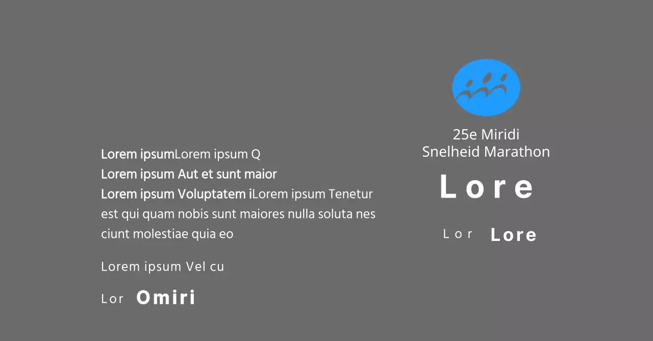 Marathon concept finisher plaquette met eenvoudig logo