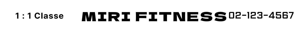 Promova o seu logótipo de texto de fitness num estilo simples e limpo