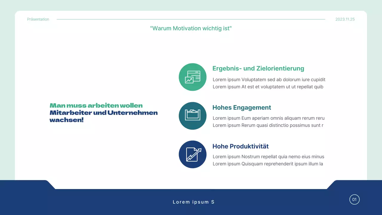 Blue and Mint's Simple Corporate Training Consultancy Unterrichtsplan