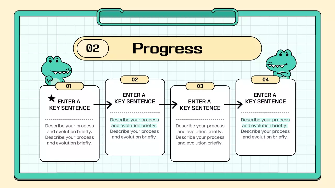 Green Cartoon Meeting Minutes Document Presentation