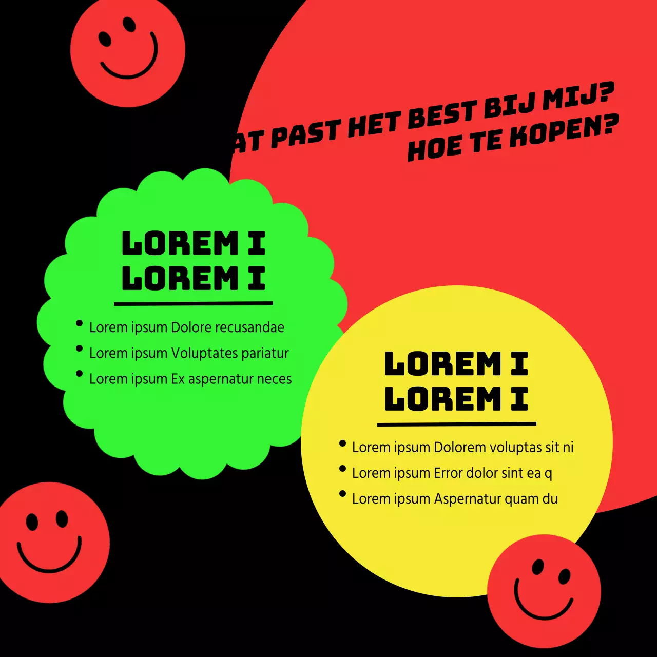 Trendy Black Friday-advertenties op een zwarte achtergrond