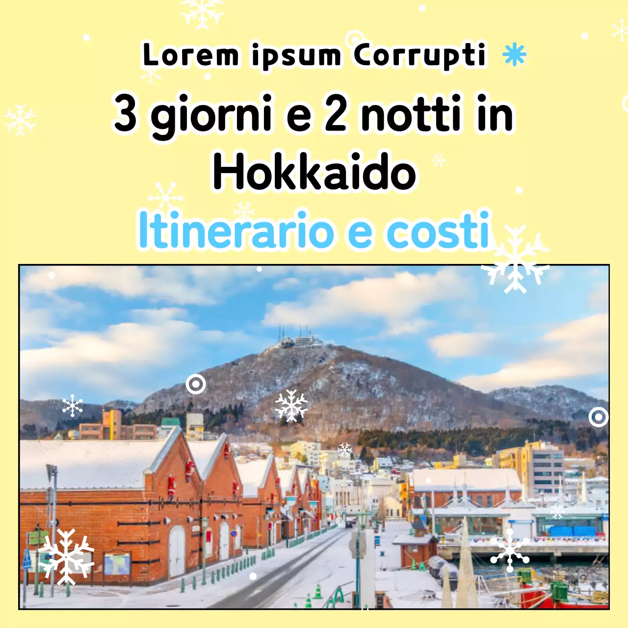 Consigli di viaggio all'estero in giallo e azzurro