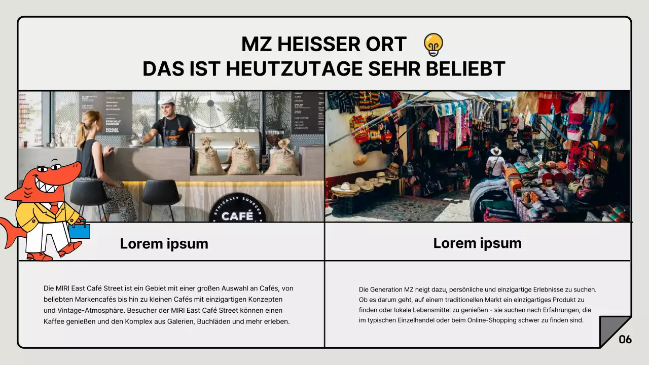 Ein einfacher Marketingbericht in Grau und Weiß