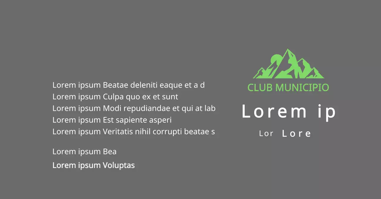 Placa de finisher de club de montaña con logotipo del club concepto con ilustración de montaña verde