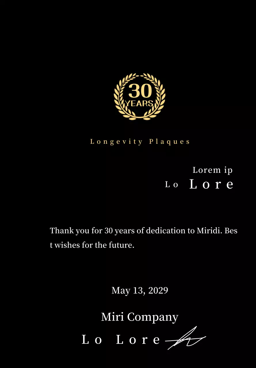 Plakat layanan panjang perusahaan dengan simbol pohon salam