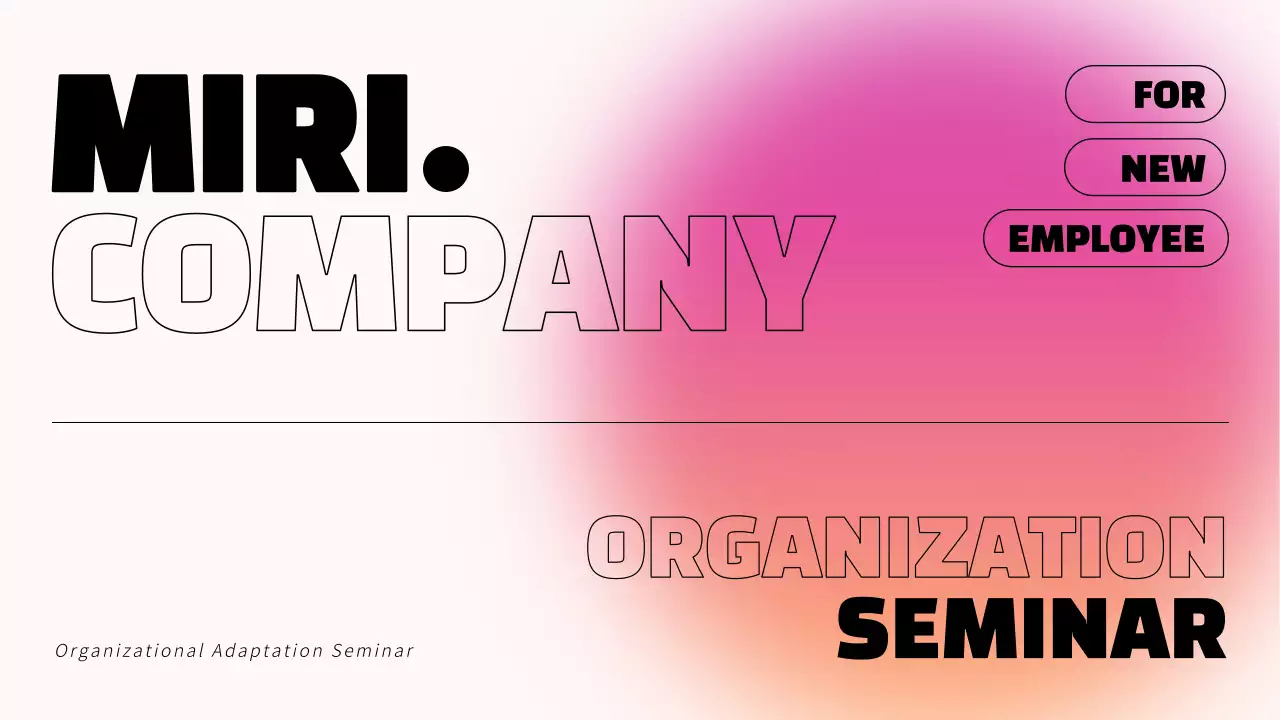 Pink Modern Employee Guide Presentation