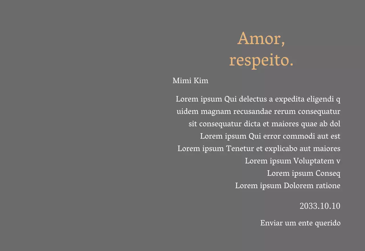 Placa de agradecimento elegante com ouro e folhas