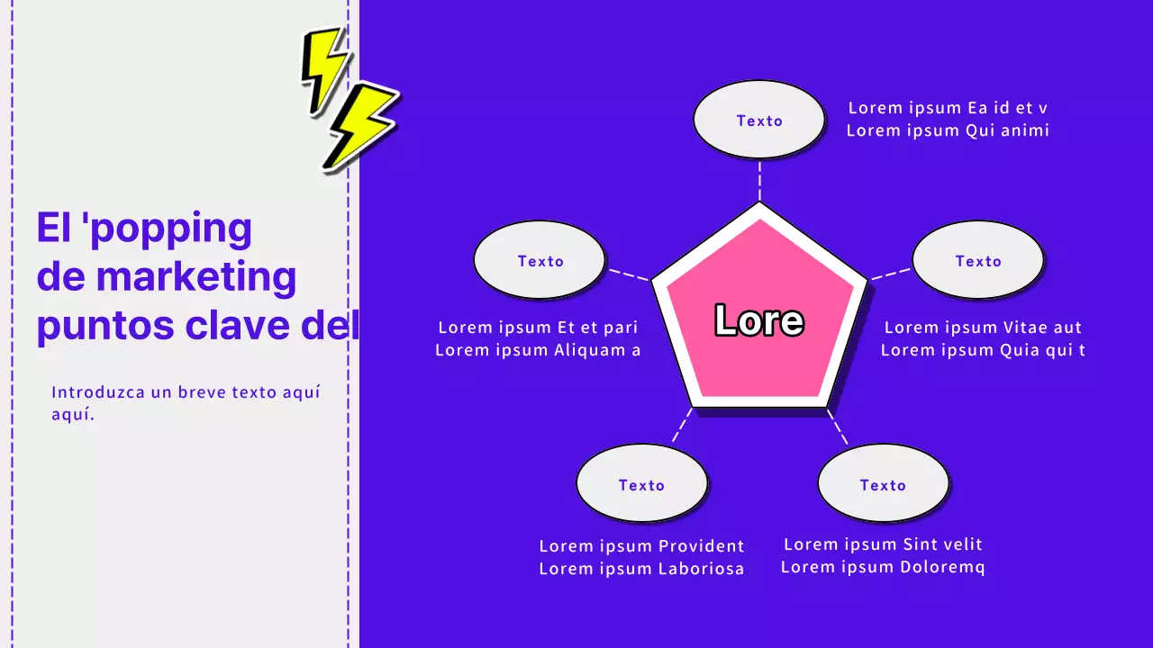 Material didáctico de neón y kitsch para seminarios de marketing