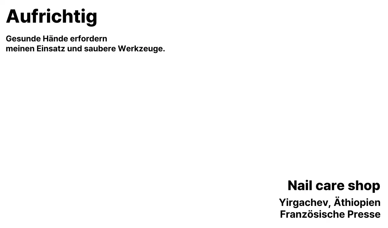 Informatives, werbliches Design mit einfachem Text