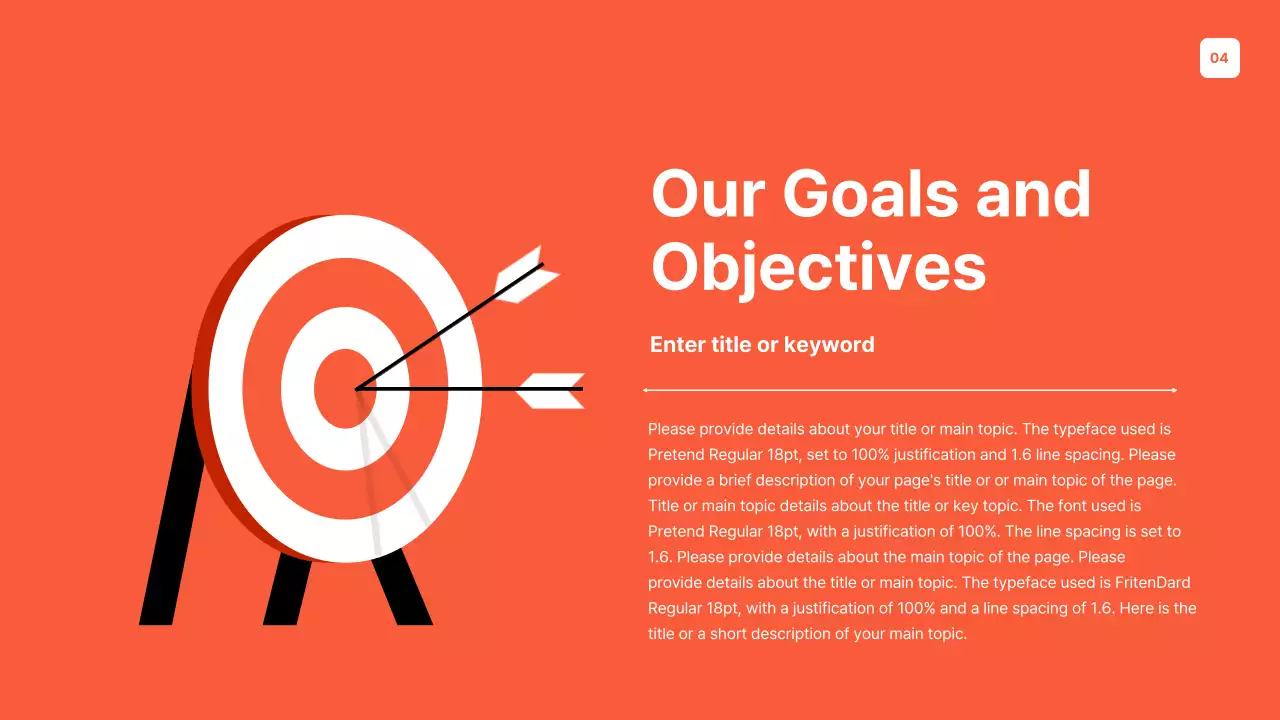 Orange Modern Goals Presentation