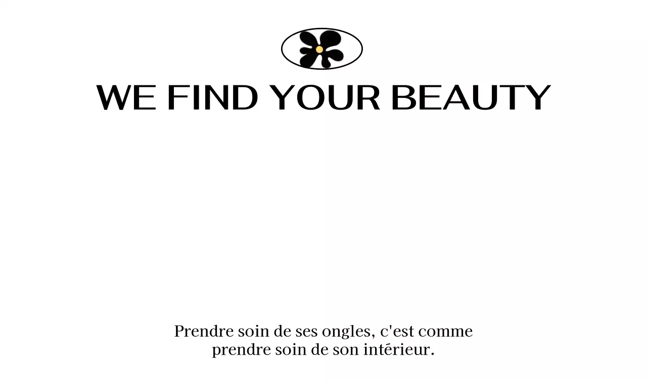 Un concept de salon de manucure chic en noir