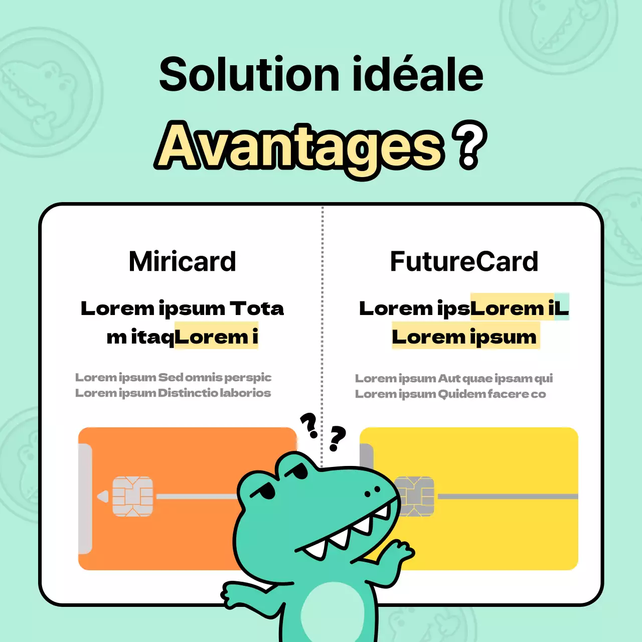 Annonces d'Argo, un personnage kitsch sur fond de menthe