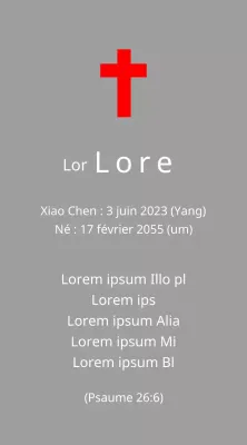 Plaques funéraires de conception chrétienne ou catholique avec versets bibliques
