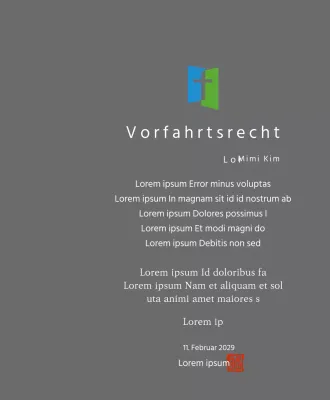 Plakette mit Kirchenlogo Konzept