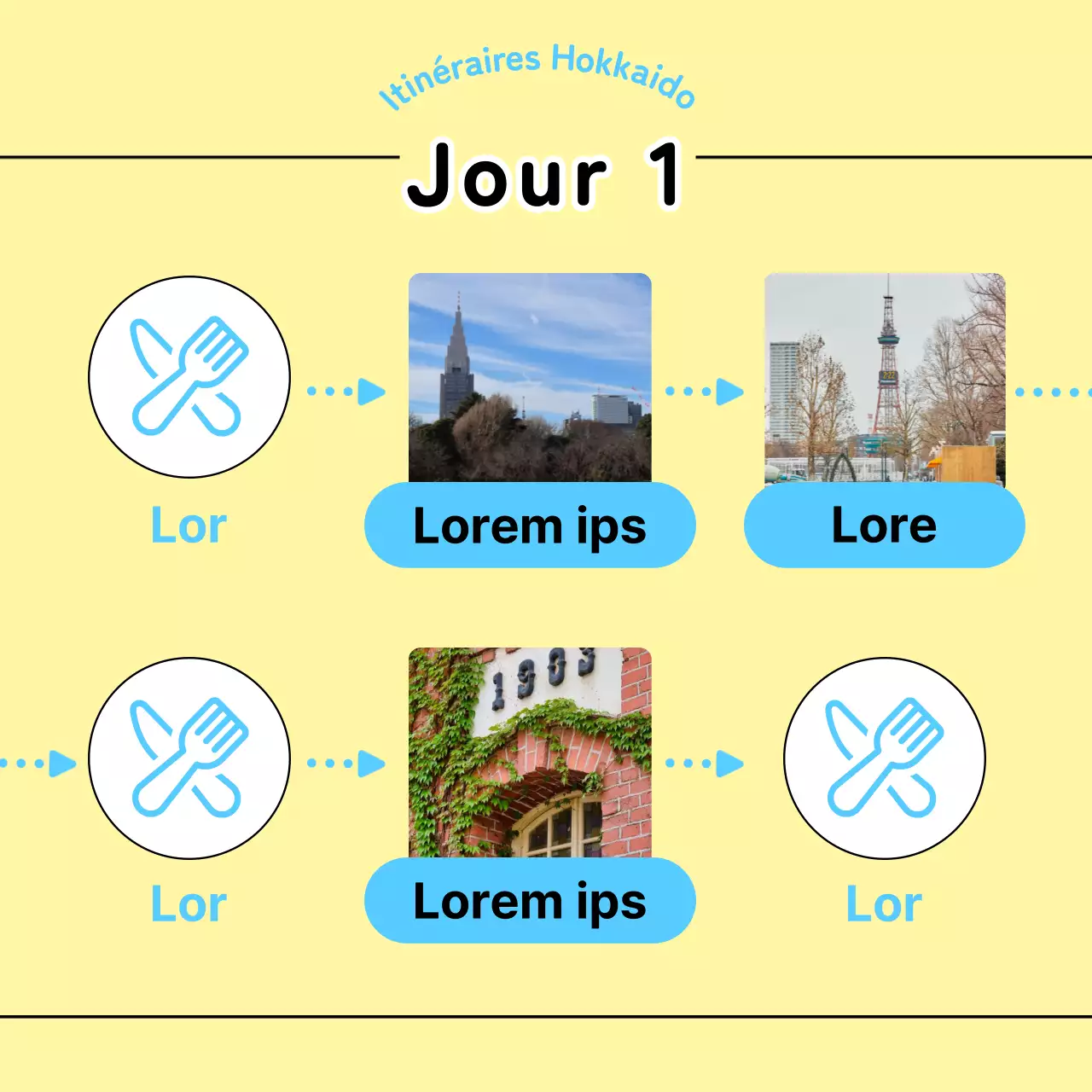 Conseils aux voyageurs d'outre-mer en jaune et bleu clair